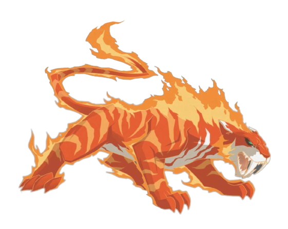 Blazing Team – Tiger Spirit – PNG Image