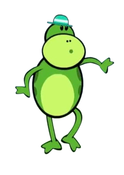 Bruno and the Banana Bunch – Green Frog – PNG Image