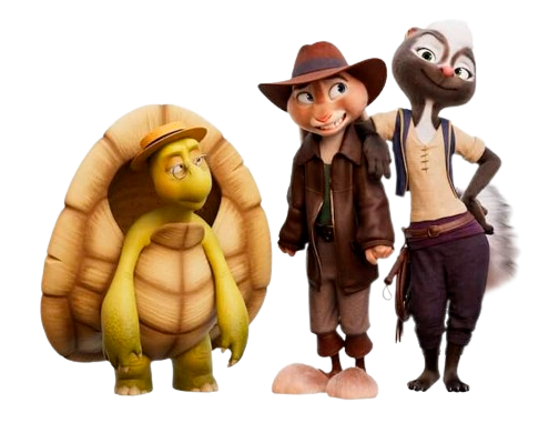 Chickenhare – Three Friends – PNG Image