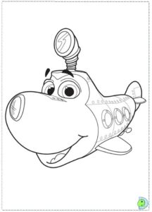 Dive Olly Dive – Olly – Colouring Page