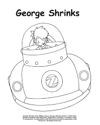George Shrinks – Little George – Colouring Page