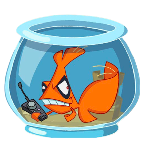 My Goldfish is Evil! – Fish Bowl – PNG Image