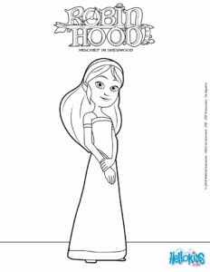 Robin Hood – Marianne – Colouring Page