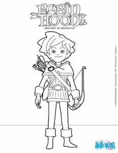 Robin Hood – Robin the Hero – Colouring Page