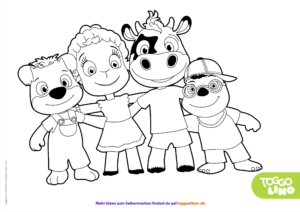 Toggolino and Friends – Colouring Page