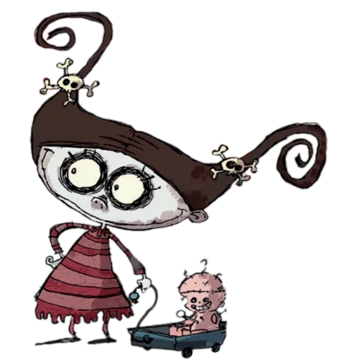 Zombie Hotel – Maggot with Doll – PNG Image