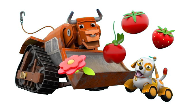 AnimaCars – Bull and Torch – PNG Image