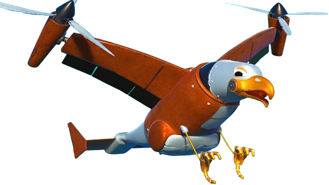 AnimaCars – Eagle Plane – PNG Image