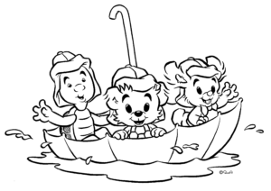 Bamse – Friends – Colouring Page