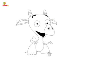 Draco – Little Dragon – Colouring Page