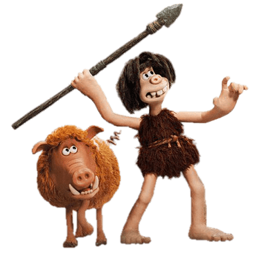 Early Man – Dug Hunting – PNG Image