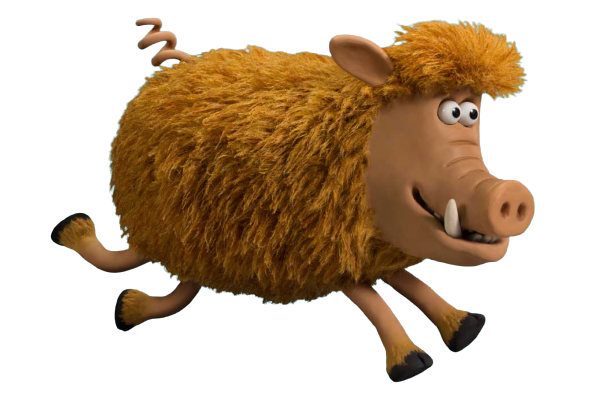 Early Man – Hognob Running – PNG Image