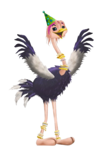 Gee Raffa Party Ostrich