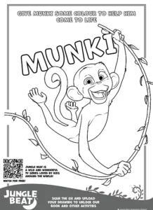 Jungle Beat – Munki – Colouring Page