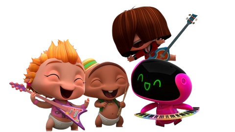 Mini Beat Power Rockers – Band – PNG Image