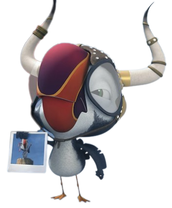 Puffins – Biker Puffin – PNG Image