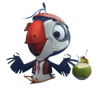 Puffins – Meditation – PNG Image