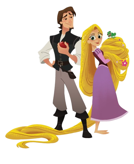 Tangled – Rapunzel and Eugene – PNG Image