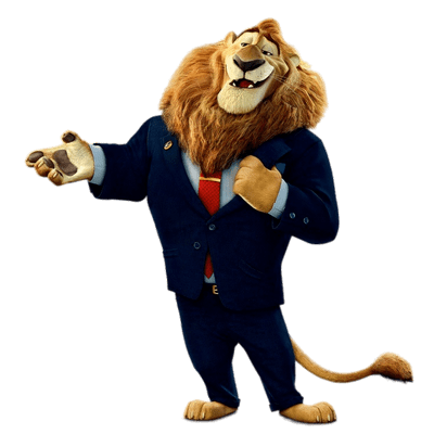 Zootopia – Mayor Leodore Lionheart – PNG Image