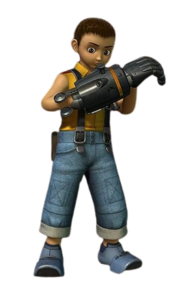 Iron Kid – Marty with Fist – PNG Image