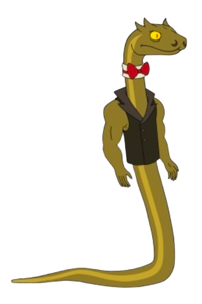 Little Demon – Snake with Arms – PNG Image