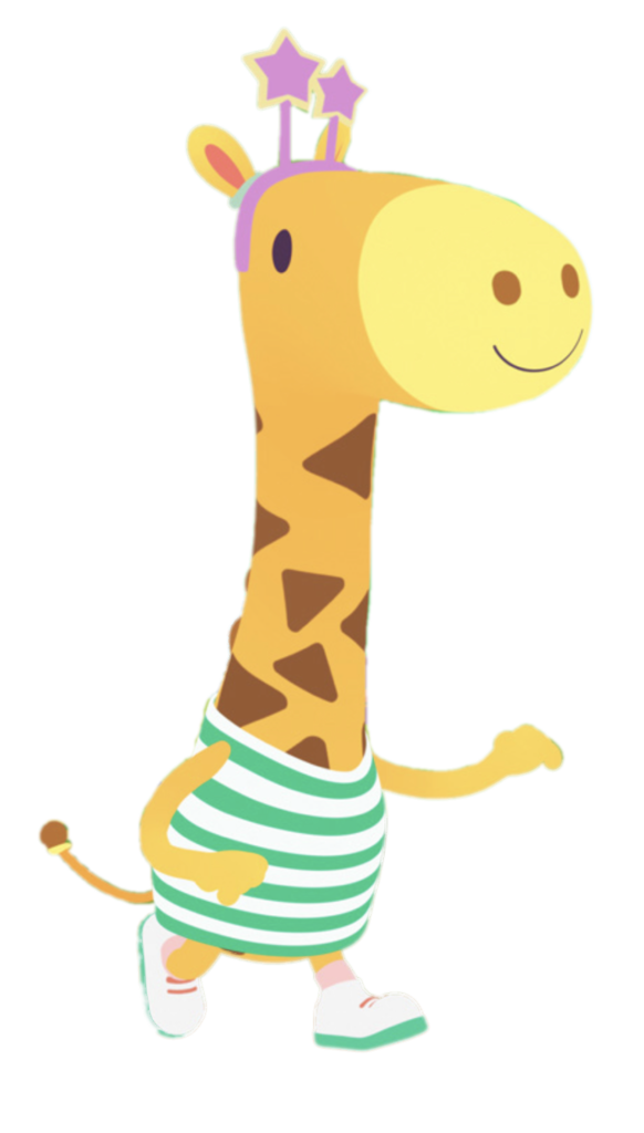 Little Lola – Giraffe Friend – PNG Image