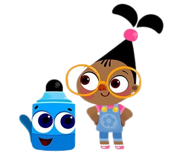 Mona & Sketch – Friends – PNG Image