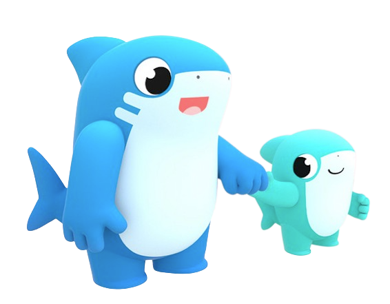 Shark Academy – Holding Hands – PNG Image