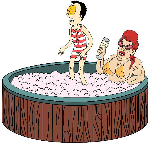 Superjail! – Bath Time – PNG Image