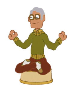 The Midnight Gospel David Meditating