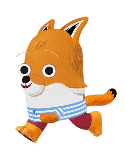 Mini Matinee – Fox Running – PNG Image