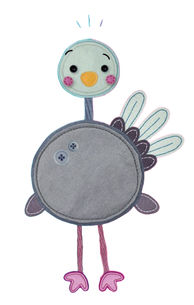 Stitches – Ostrich – PNG Image
