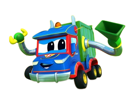 Super Truck – Garbage Truck – PNG Image