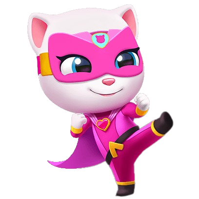 Talking Tom Hero Dash – Brave Angela – PNG Image