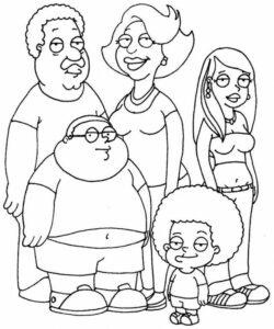The Cleveland Show – Family – Colouring Page