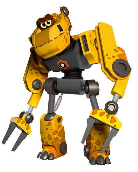Turbozaurs – Chuck Robot Form – PNG Image