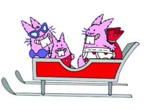 Dumb Bunnies Sleigh Ride