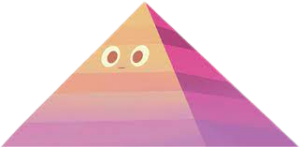 Hanazuki Pyramid with a Face