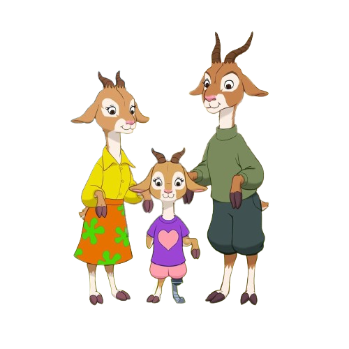 Llama Llama – Antelope Family – PNG Image