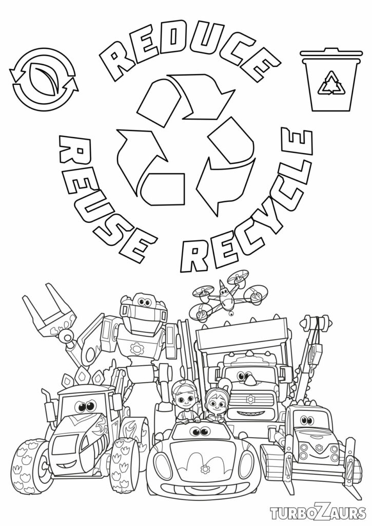 Turbozaurs Recycle Poster
