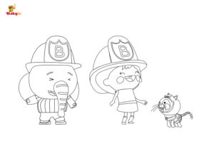 Little Lola – Fire Fighters – Colouring Page