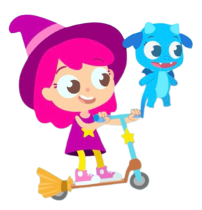 Plum the Super Witch Magic Scooter