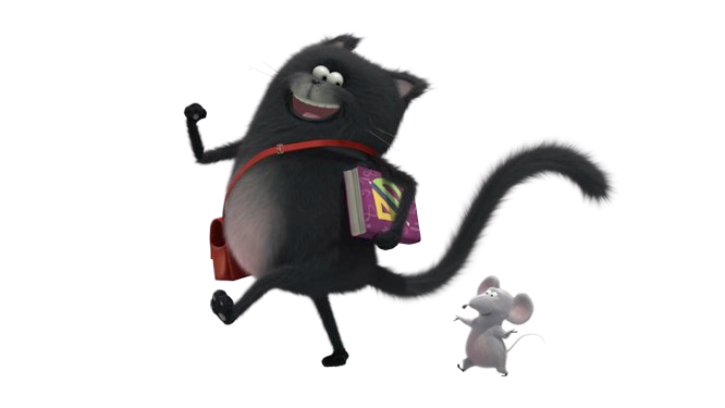 Splat & Harry – Cat and Mouse – PNG Image