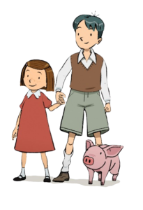 Les Grandes Grandes Vacances Brother and Sister