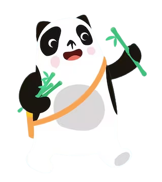 Momolu and Friends – Momolu the Panda – PNG Image