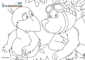 Raven the Little Rascal – Best Friends – Colouring Page
