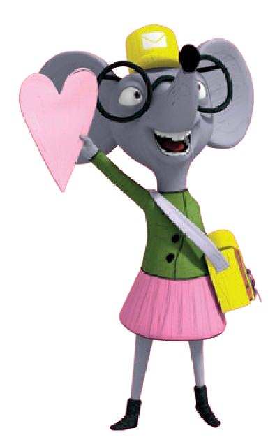 Super Caribou – Henriette the Post Mouse – PNG Image