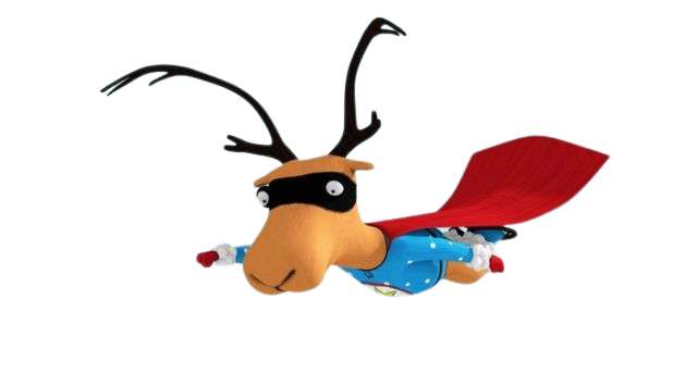 Super Caribou – To the Rescue – PNG Image