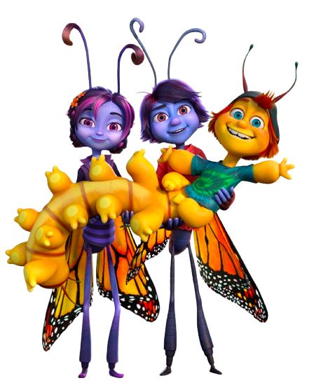 Butterfly Tale – Patrick with Jen and Marty – PNG Image