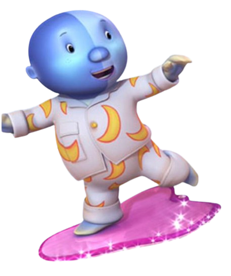 Mr Moon – Mr Moon on Hoverboard – PNG Image